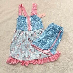 Blue and Pink Kids Matching Set